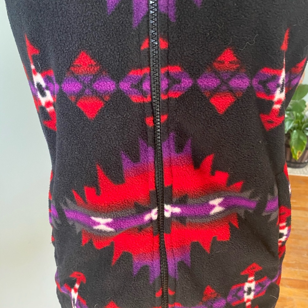 Chaps Aztec Patterned Vest - Picture 3 of 10